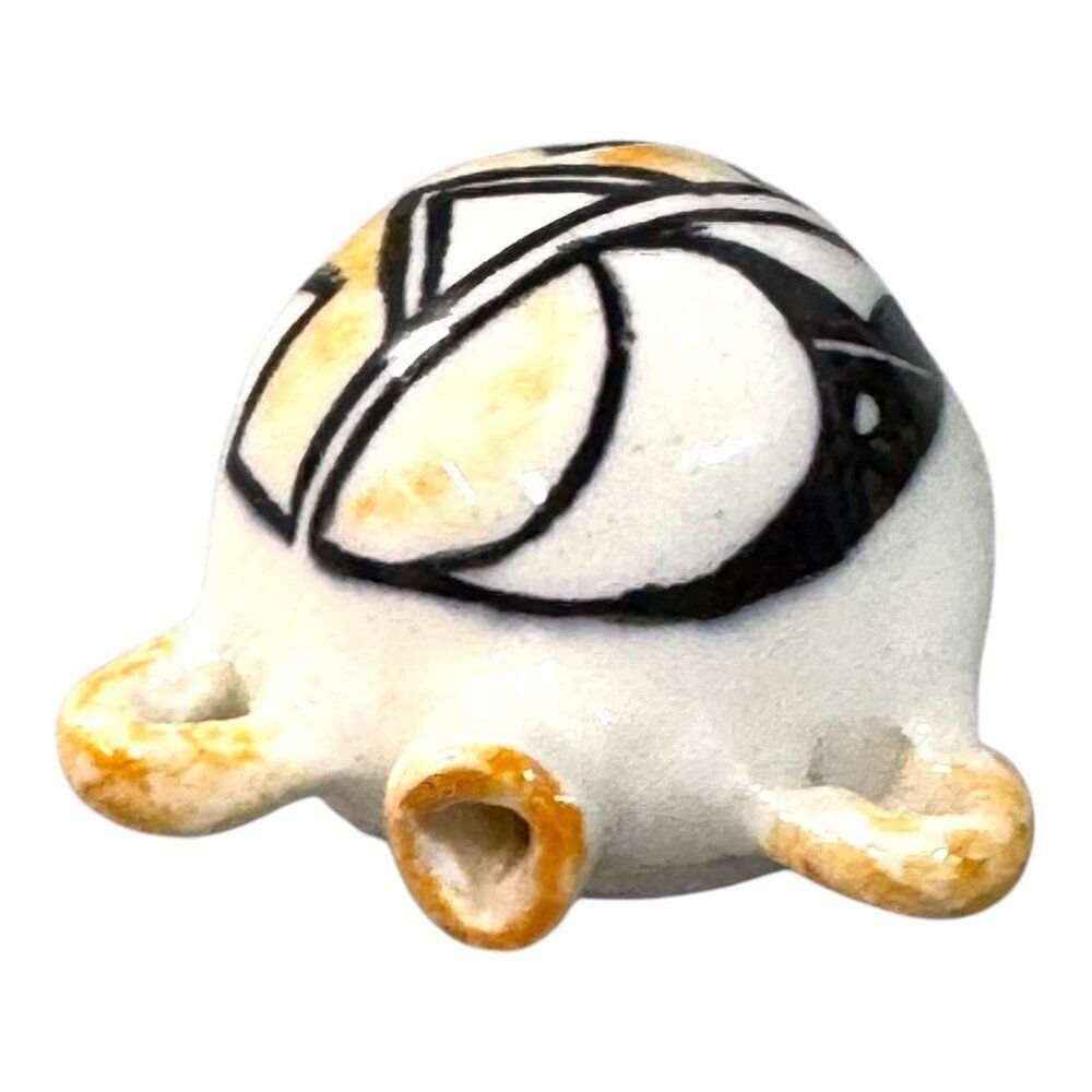 Vintage Acoma Pottery Miniature Canteen Mini With Hand-Painted Geometric Design